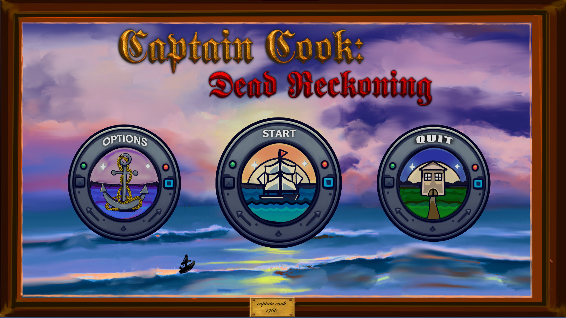 logo from the game Captain Cook: Dead Reckoning