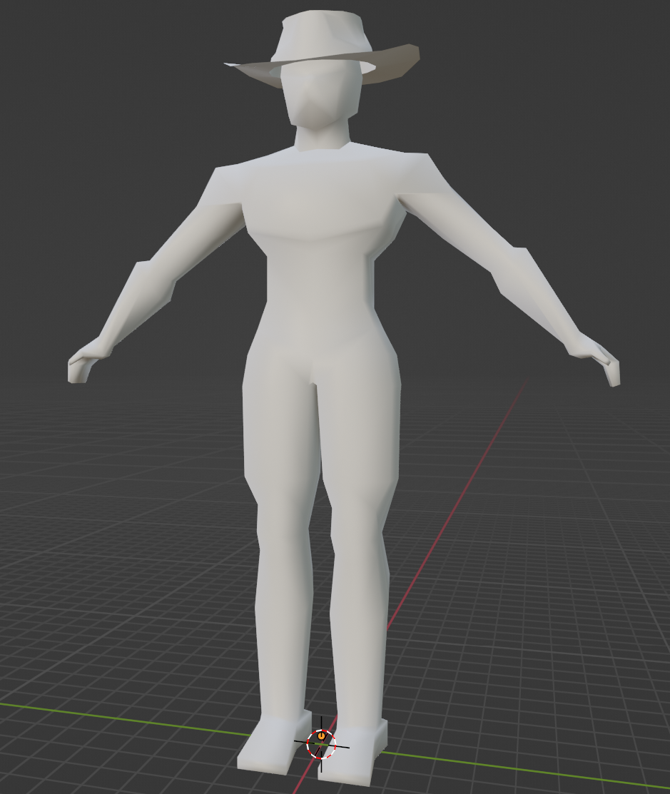 Cowboy with proper shading in Blender