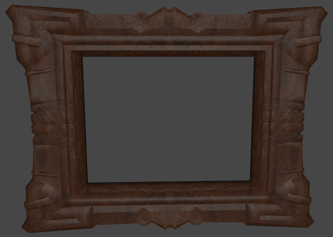 screenshot of the Captain's portrait frame from Captain Cook: Dead Reckoning in Blender