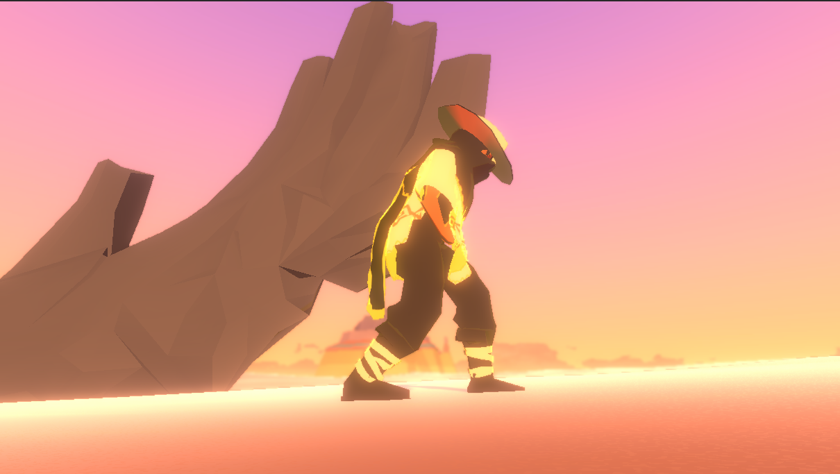 screenshot the buried desert colossus in Deathbed