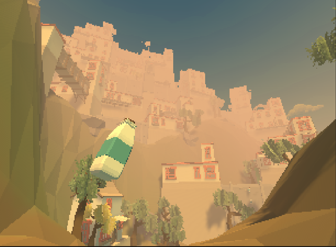 screenshot of the village in Milk