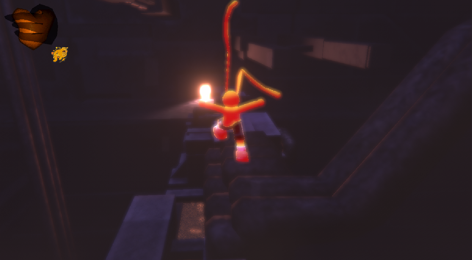 screenshot of a miniature stream by a cabin in Hearth