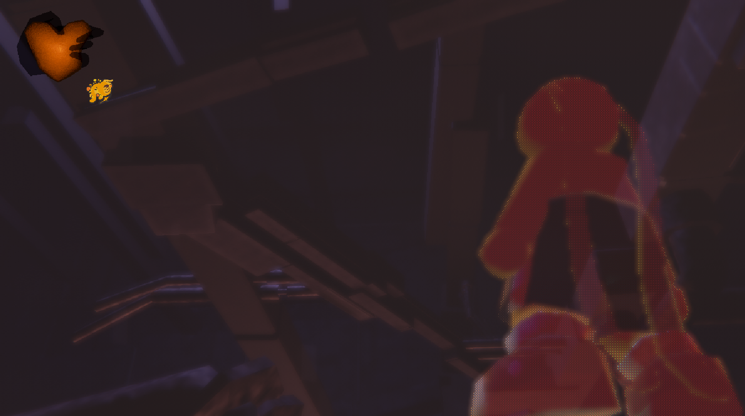 screenshot of a miniature log cabin interior in Hearth